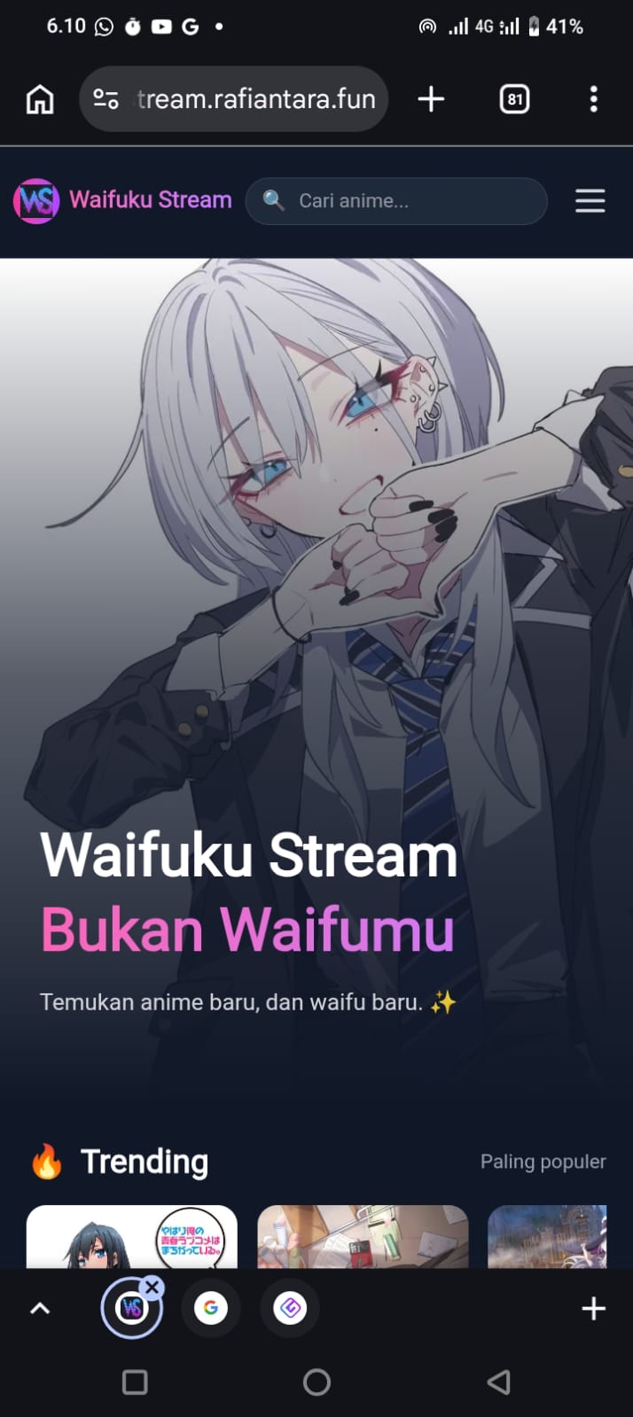 Waifuku Stream - Anime Streaming Platform